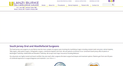 Desktop Screenshot of lanziburkeoralsurgery.com