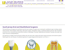 Tablet Screenshot of lanziburkeoralsurgery.com